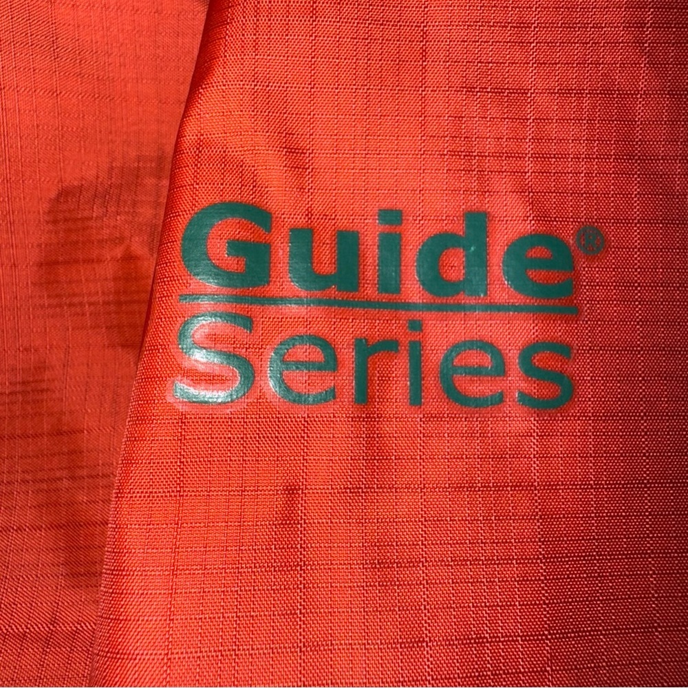 Guide Series Women’s Medium Lightweight Hooded Windbreaker Jacket Orange - Picture 3 of 6